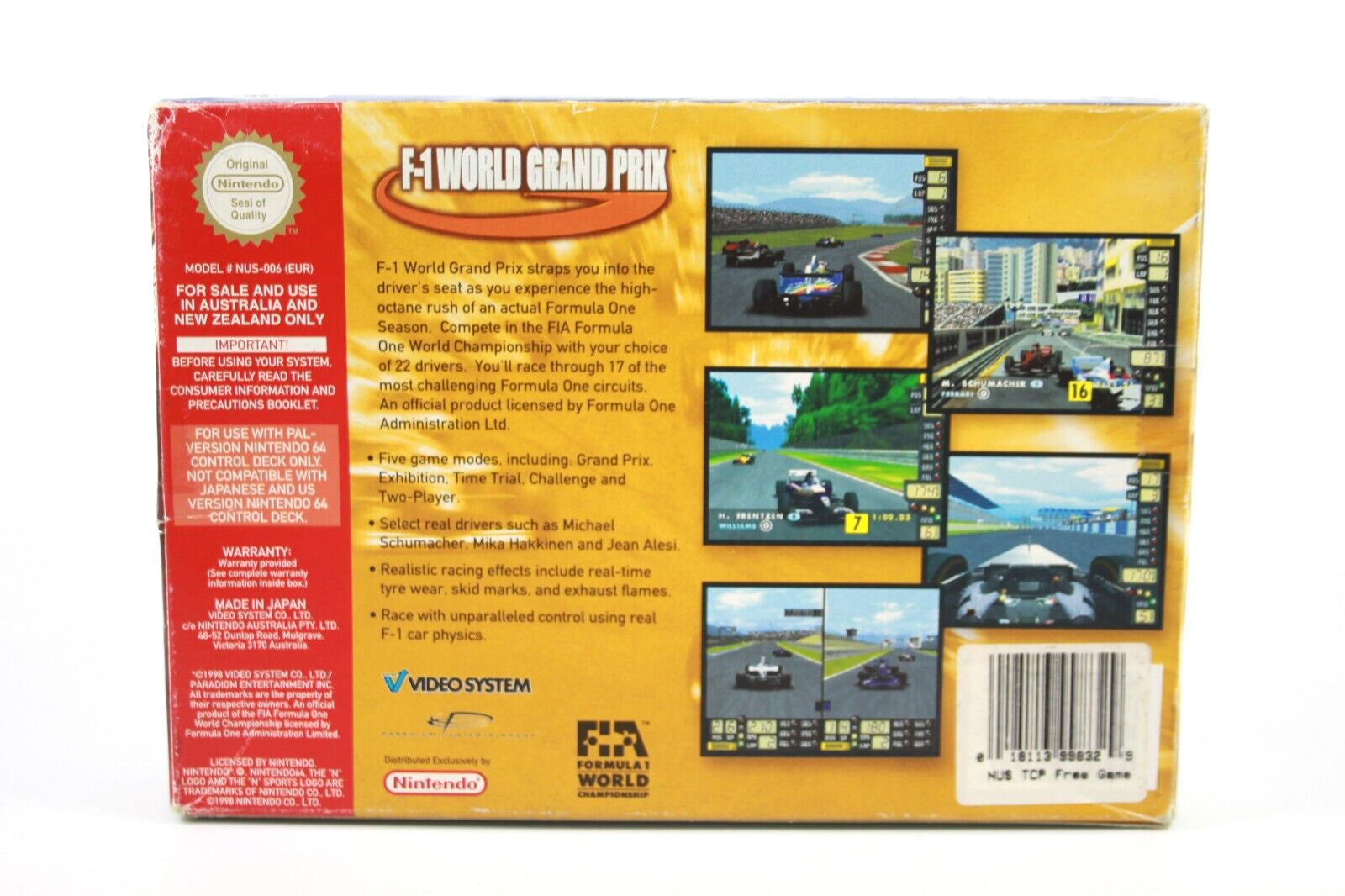 F-1 World Grand Prix - Nintendo 64 (N64) - WITH WARRANTY