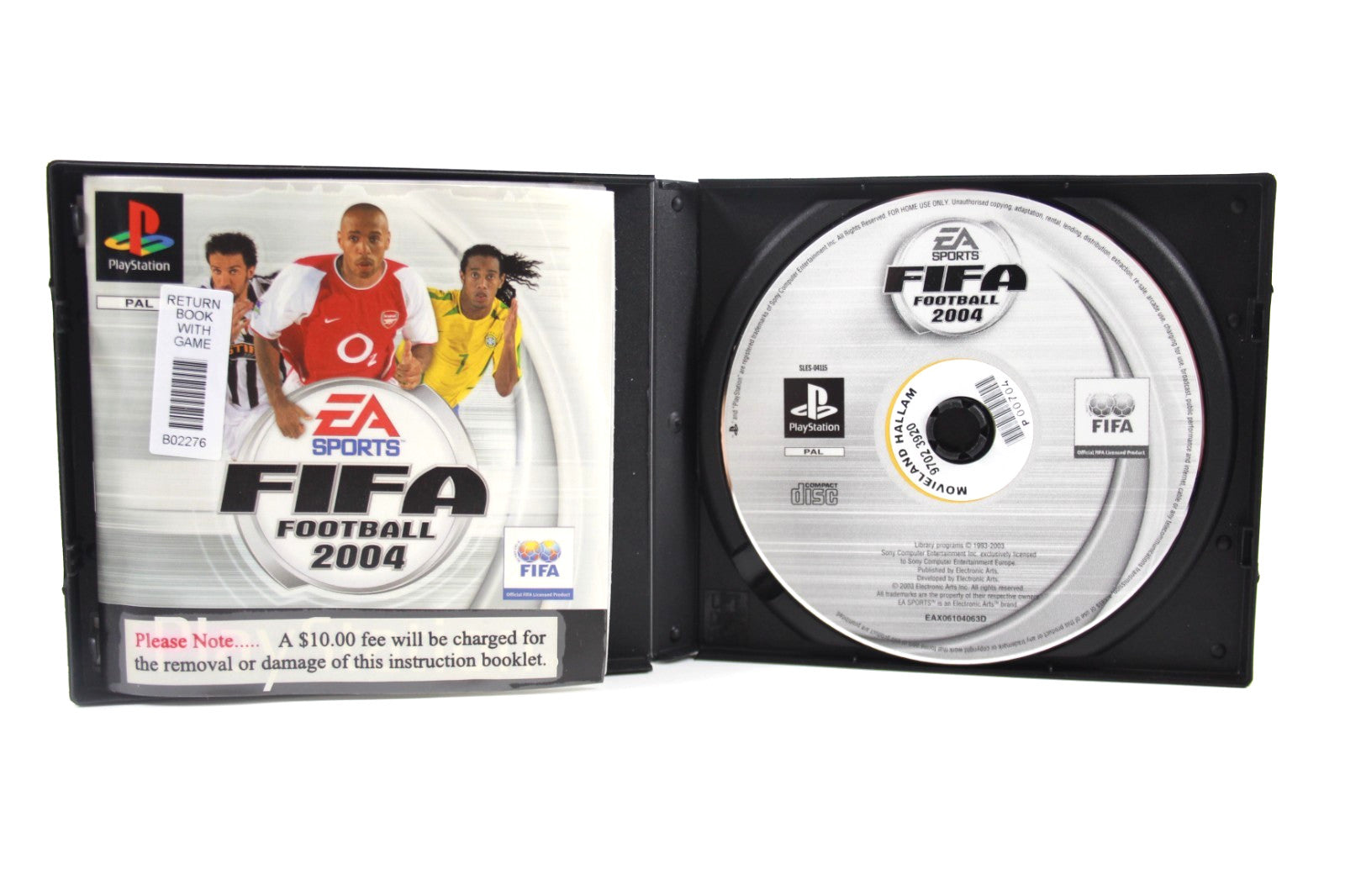 FIFA  Football 2004 - PlayStation (PS1) [PAL] - WITH WARRANTY