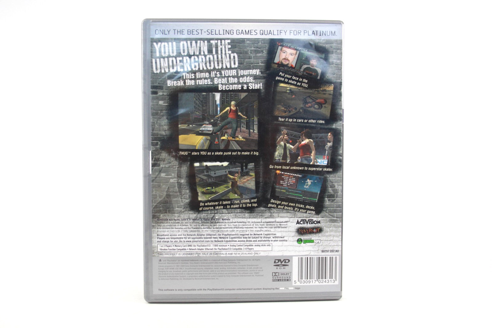 Tony Hawk's Underground - PlayStation 2 (PS2) [PAL] - WITH WARRANTY