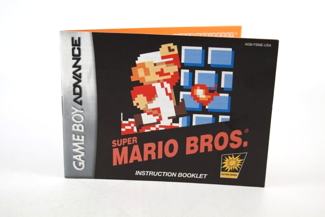 Super Mario Bros - Nintendo Game Boy Advance (GBA) *MANUAL ONLY* (NTSC-U)