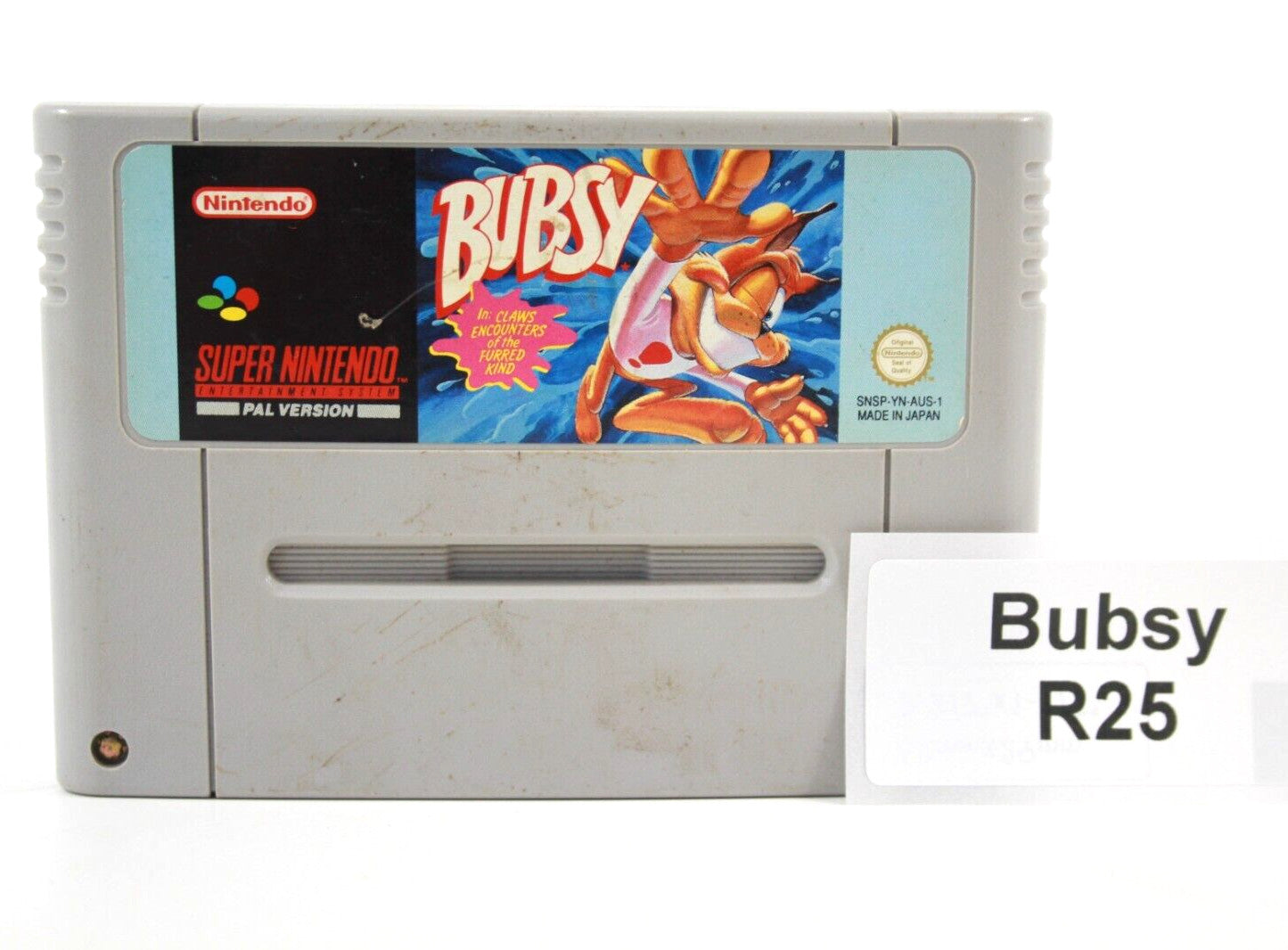 Bubsy - [NEW SAVE BATTERY] (SNES) [PAL] - WITH WARRANTY