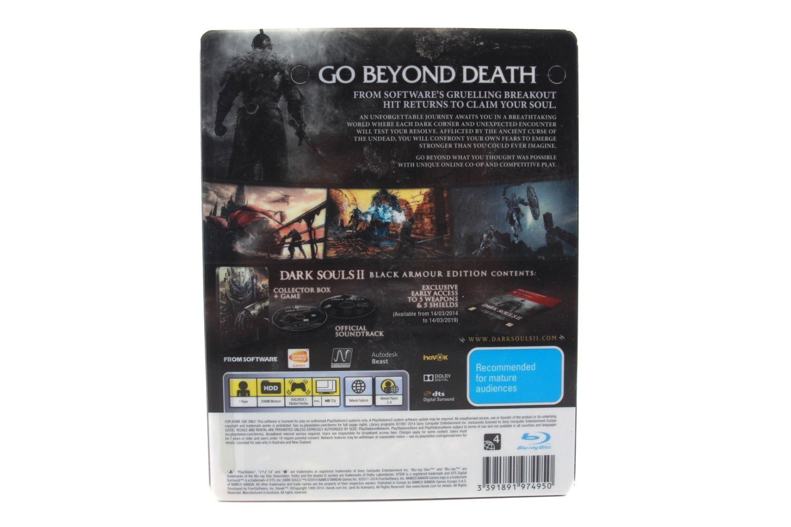 Dark Souls II: Black Armour Edition - PlayStation 3 (PS3) [PAL] - WITH WARRANTY
