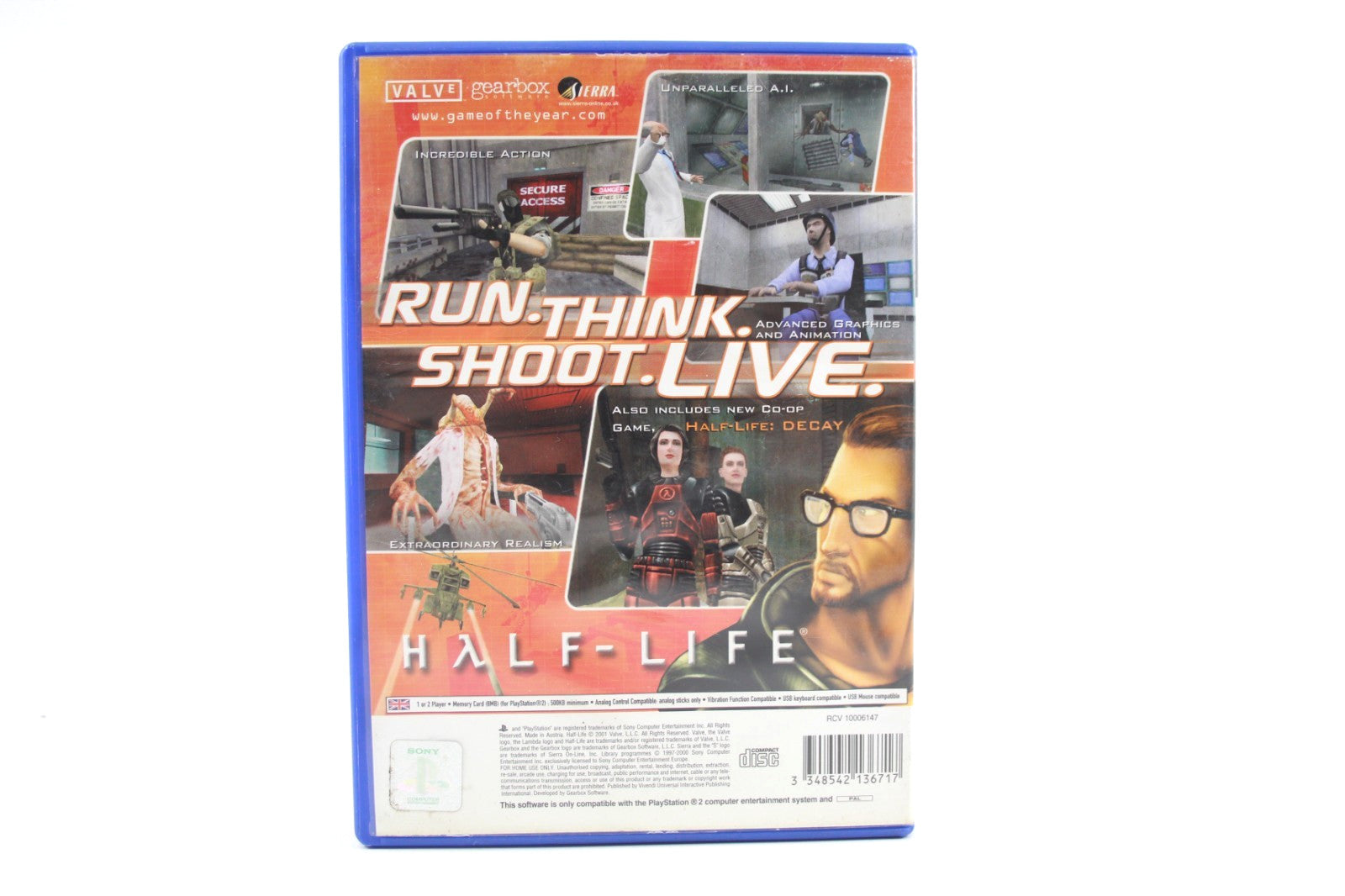 Half-Life - PlayStation 2 (PS2) [PAL] - WITH WARRANTY Half Life