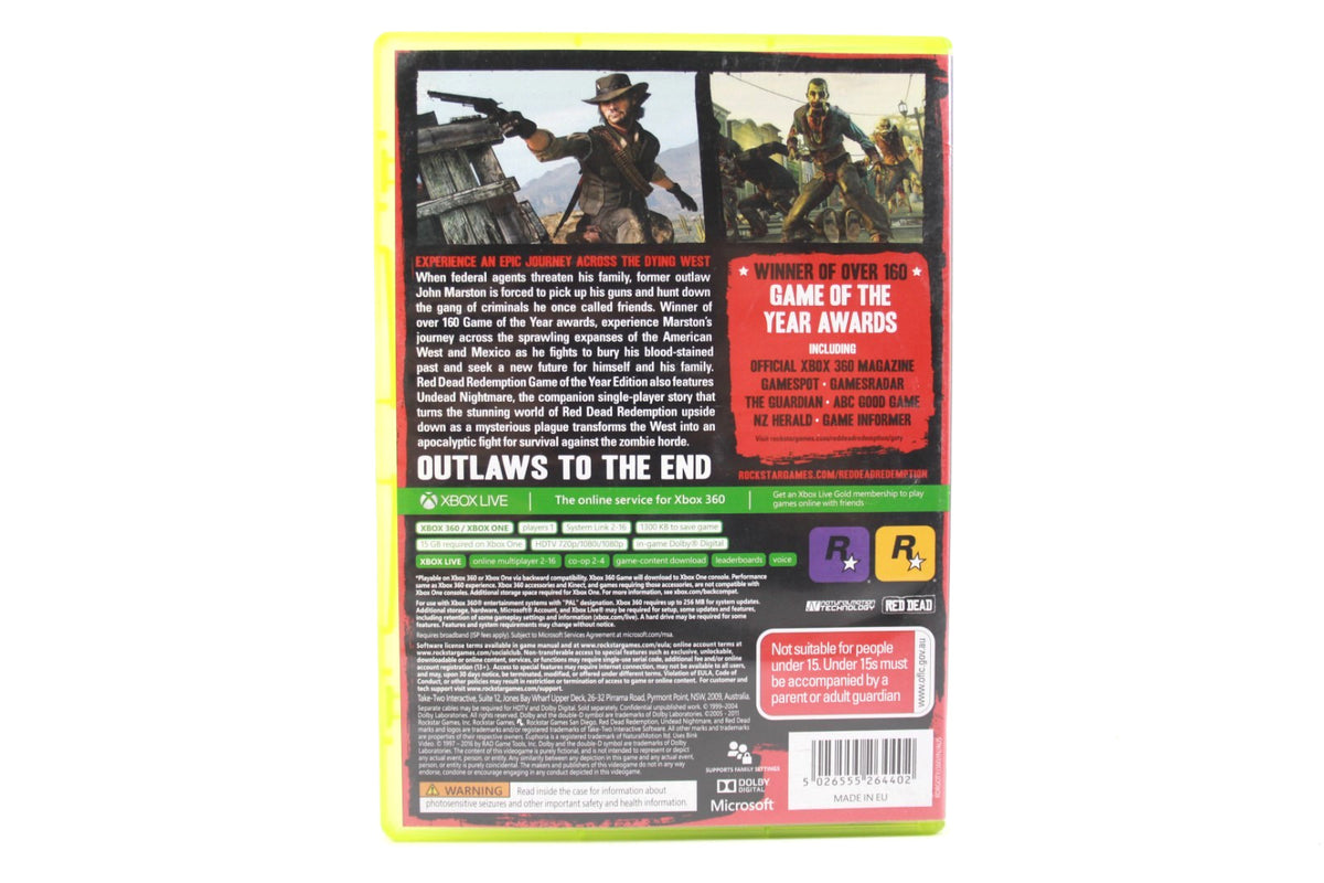 Red Dead Redemption: GOTY - Xbox 360 [PAL] - WITH WARRANTY