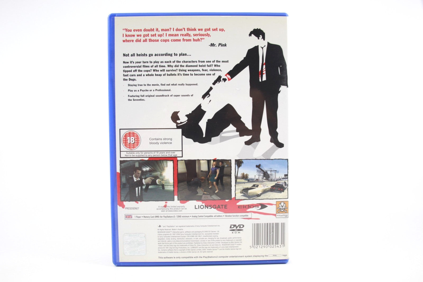 Reservoir Dogs - PlayStation 2 (PS2) [PAL] - WITH WARRANTY