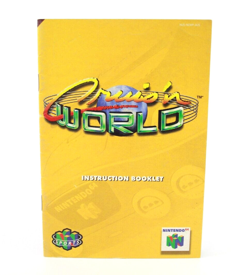 Cruis'n World **MANUAL ONLY** Nintendo 64 (N64) [PAL]