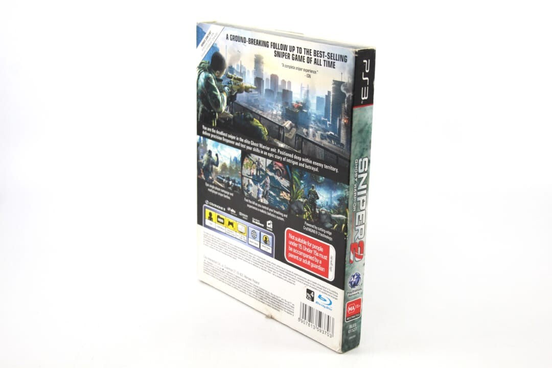 Sniper Ghost Warrior 2 PS3 Limited SteelBook - WITH MANUAL - PAL