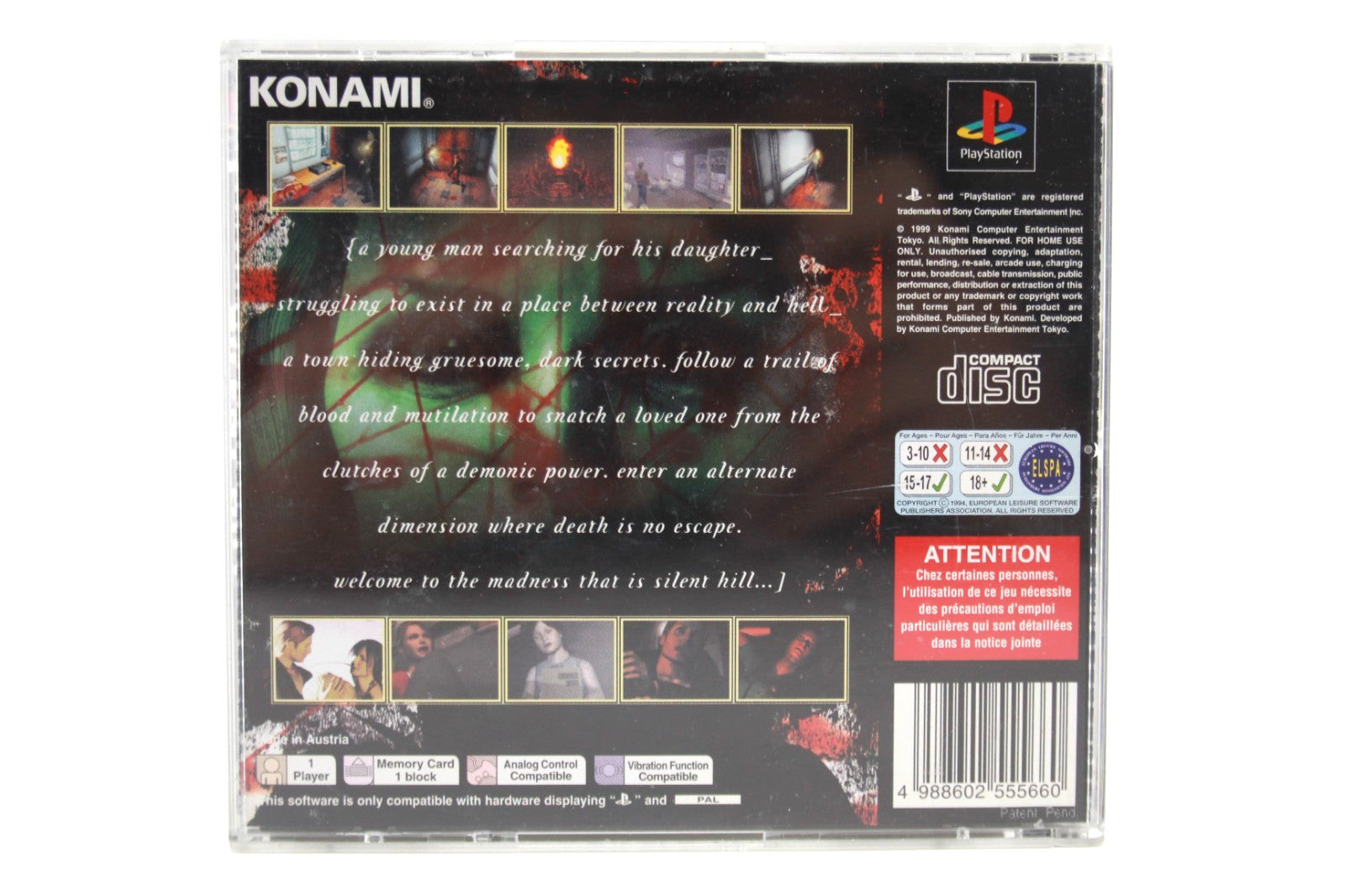 Silent Hill [BLACK LABEL] - PlayStation (PS1) [PAL] - WITH WARRANTY