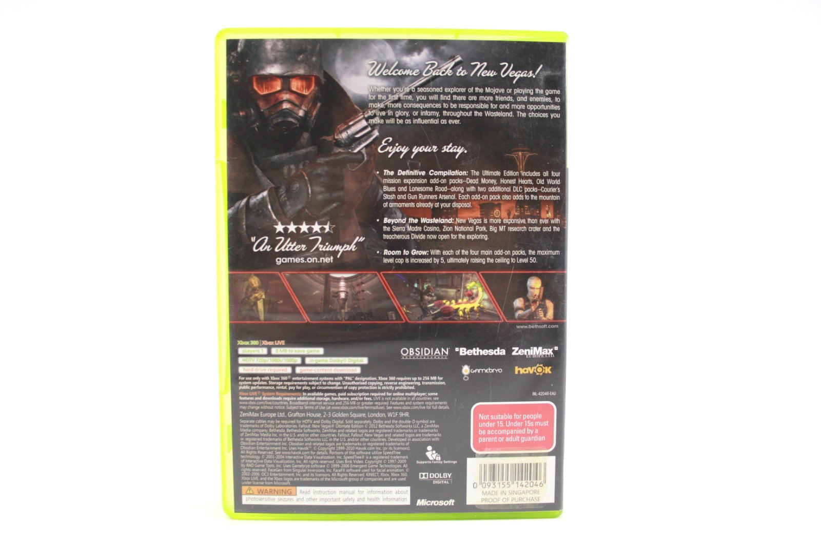 Fallout New Vegas Ultimate Edition - Xbox 360 [PAL] - WITH WARRANTY