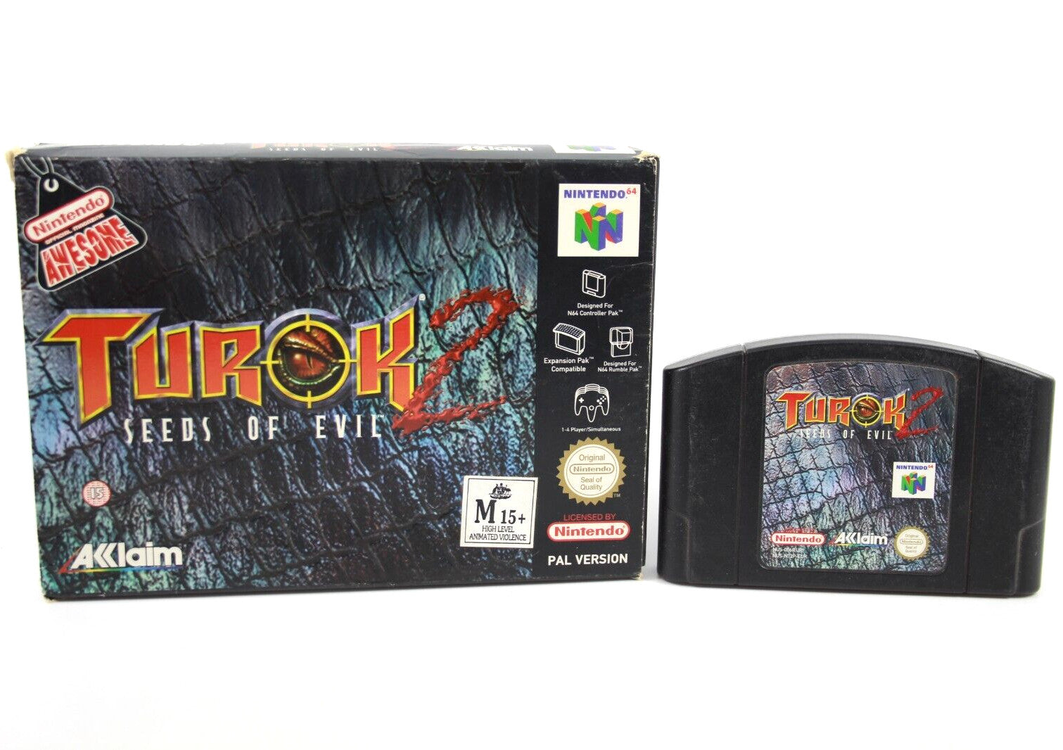 Turok 2: Seeds of Evil - Nintendo 64 (N64) [PAL] WITH WARRANTY