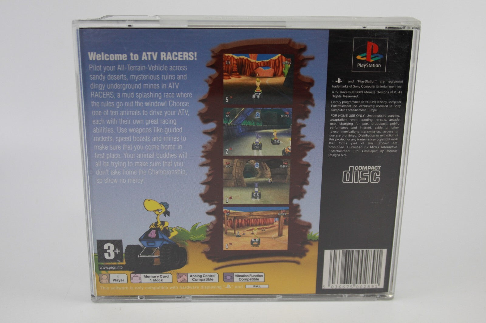 ATV Racers (PS1) [PAL] - WITH WARRANTY