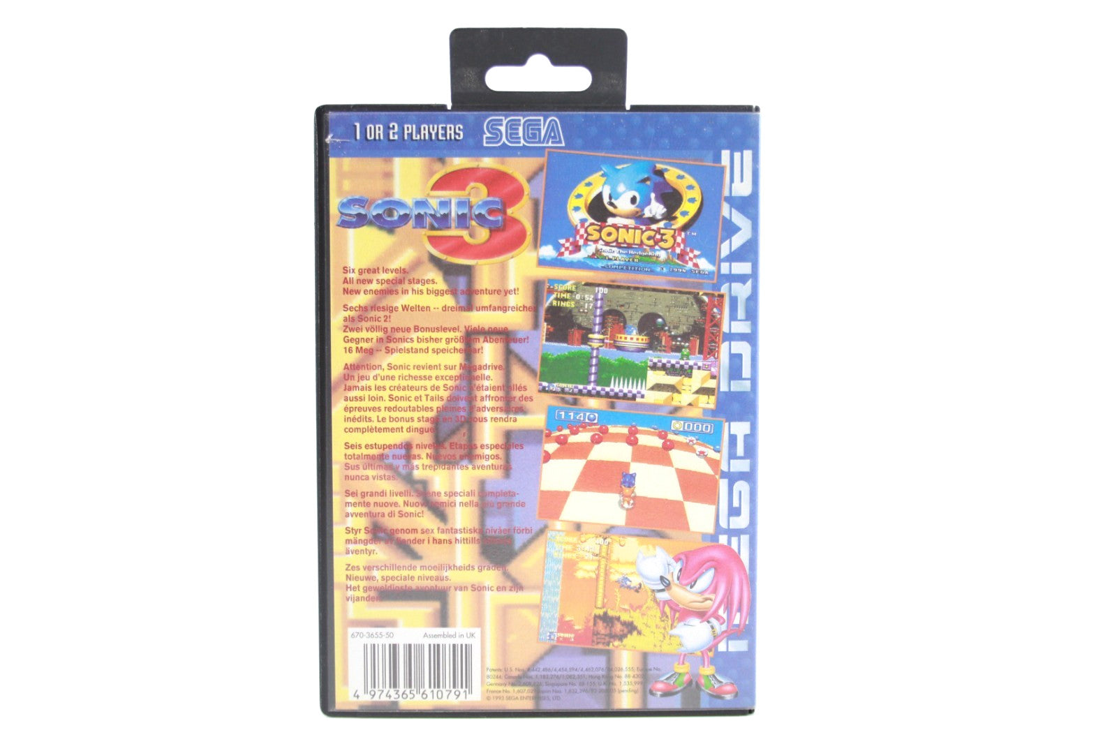 Sonic the Hedgehog 3 - SEGA Mega Drive [PAL] - WITH WARRANTY
