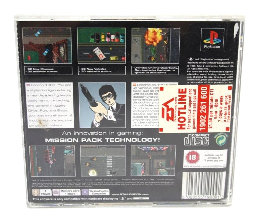 Grand Theft Auto + Grand Theft Auto Mission Pack London - PlayStation 1 [PAL]