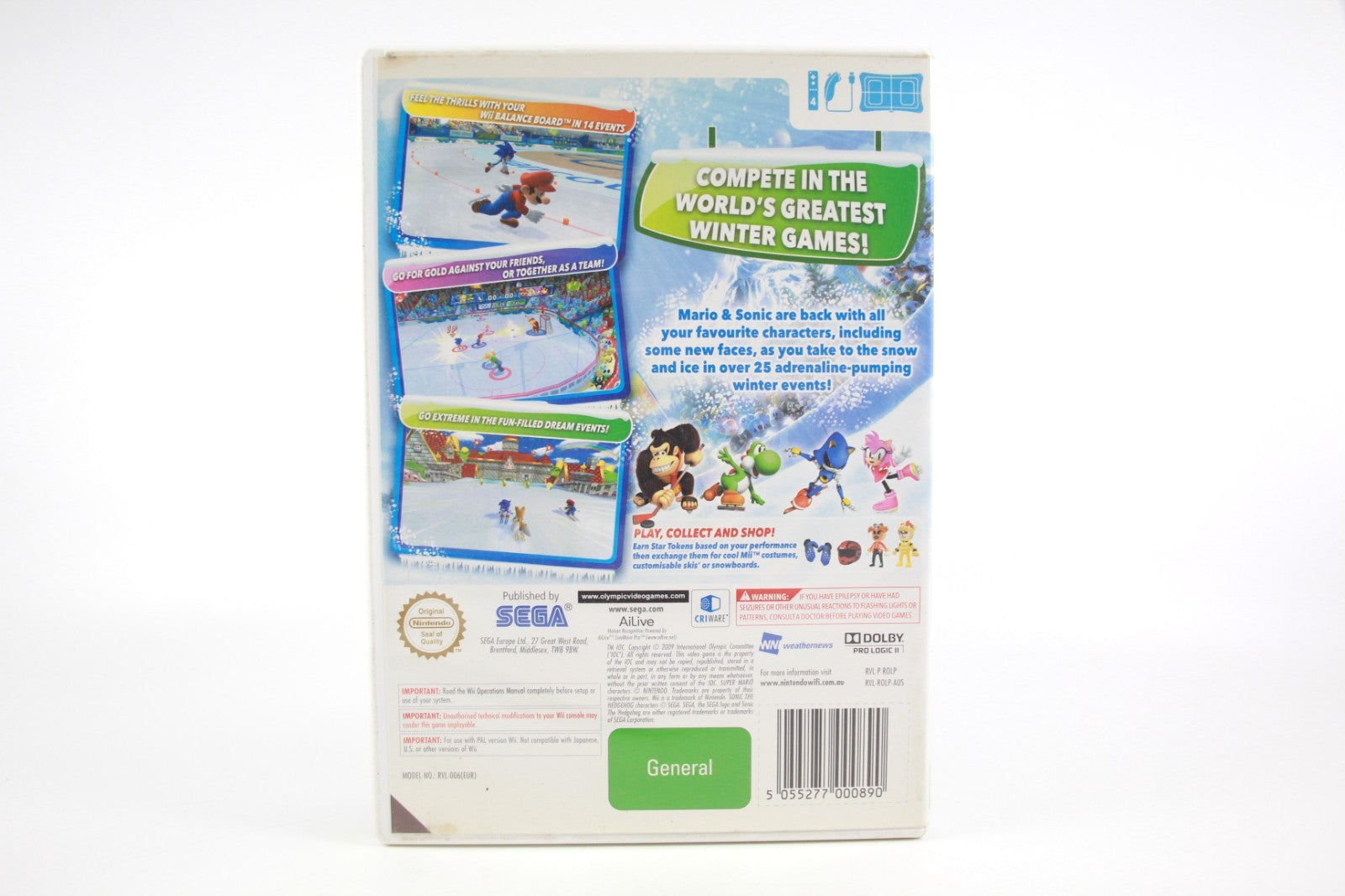 Mario & Sonic at the Olympic Winter - Nintendo Wii [PAL] - WITH WARRANTY