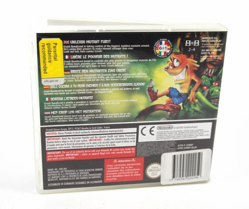 Crash Mind Over Mutant - Nintendo DS [PAL] **CASE/MANUAL ONLY**