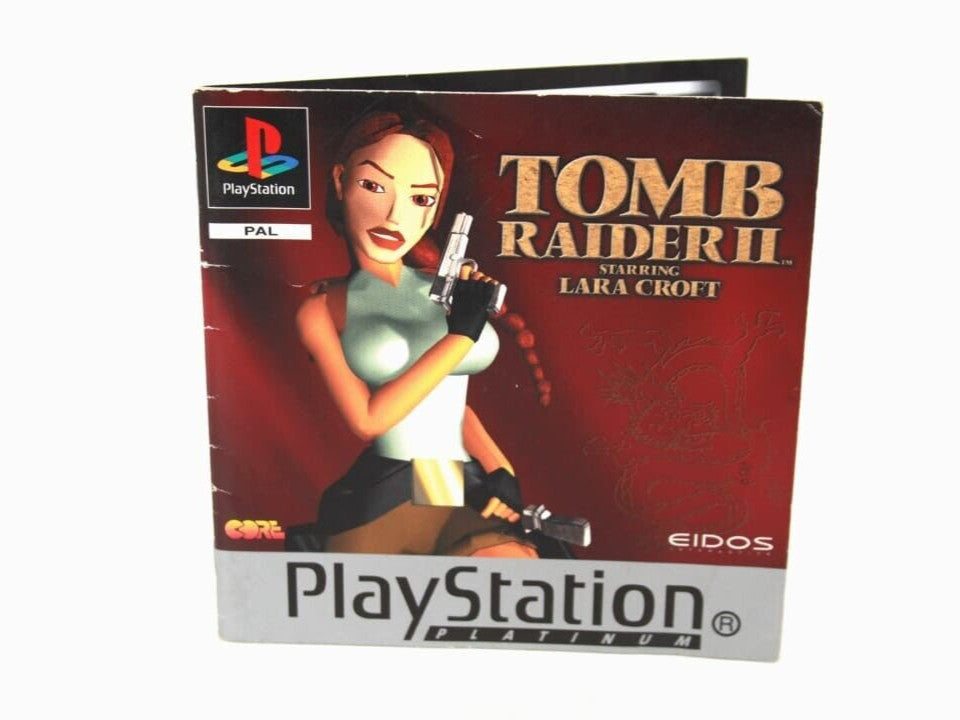 Tomb Raider II 2: Starring Lara Croft  - Sony PlayStation (PS1) **MANUAL ONLY**