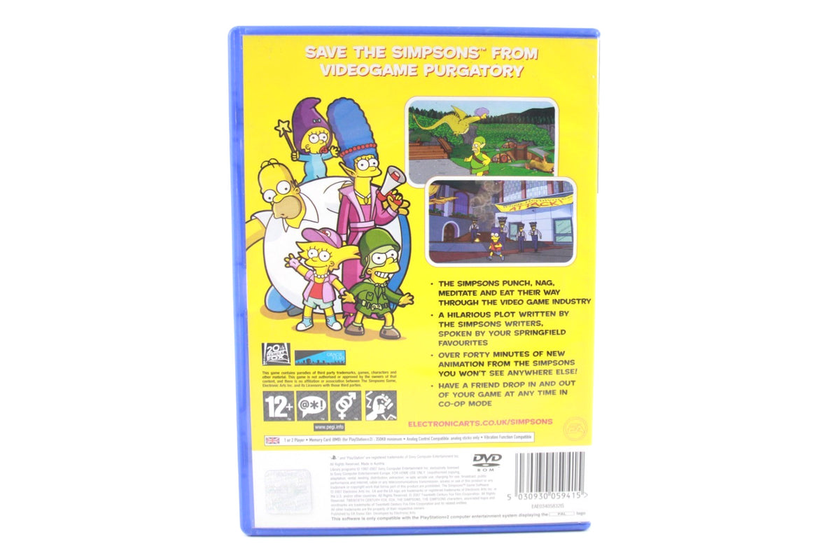 **MINT DISC** The Simpsons Game (PS2) [PAL] - WITH WARRANTY [Black Label]
