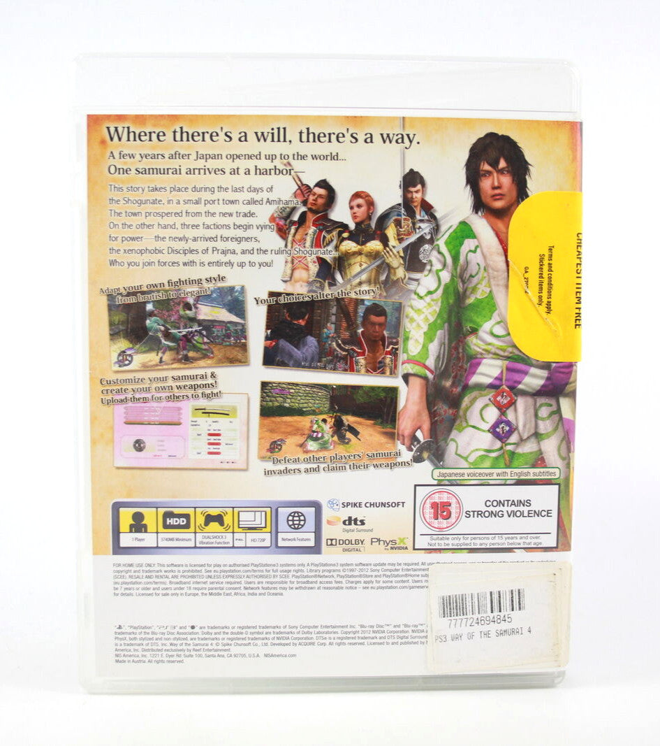Way of the Samurai 4 (PS3) [PAL] - WITH WARRANTY