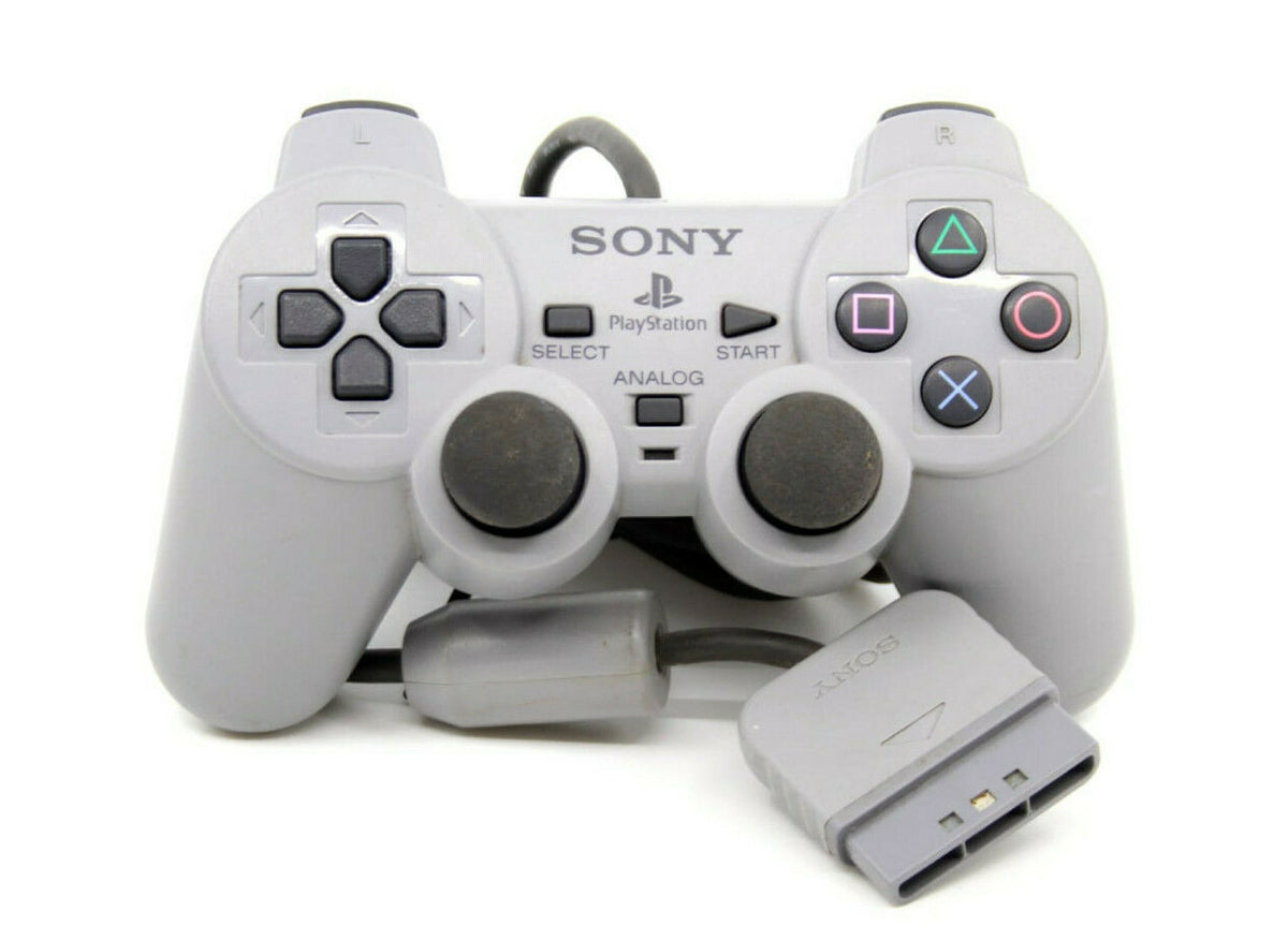 Genuine, Official, Authentic Sony DualShock Controller for PS1 (Grey, SCPH-1200)