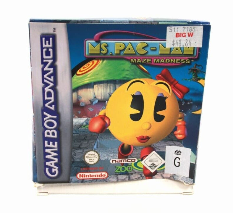 Ms. Pac-Man Maze Madness - Nintendo Game Boy Advance (GBA) [PAL] **BOX ONLY**