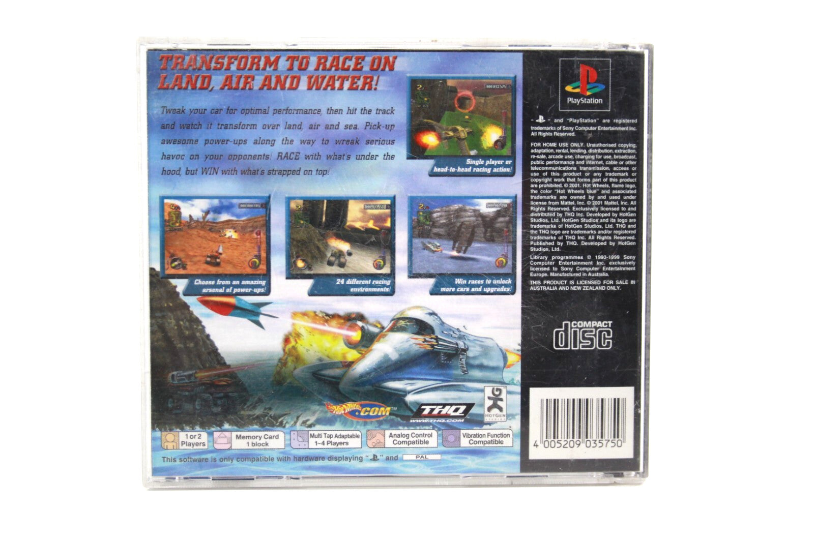 Hot Wheels Extreme Racing - PlayStation 1 (PS1) [PAL] - WITH WARRANTY