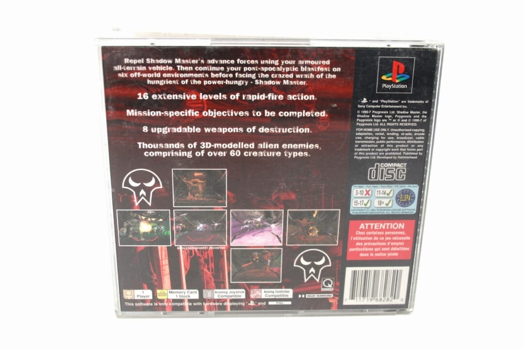 Shadow Master - Sony PlayStation 1 (PS1) [PAL] **CASE ONLY**
