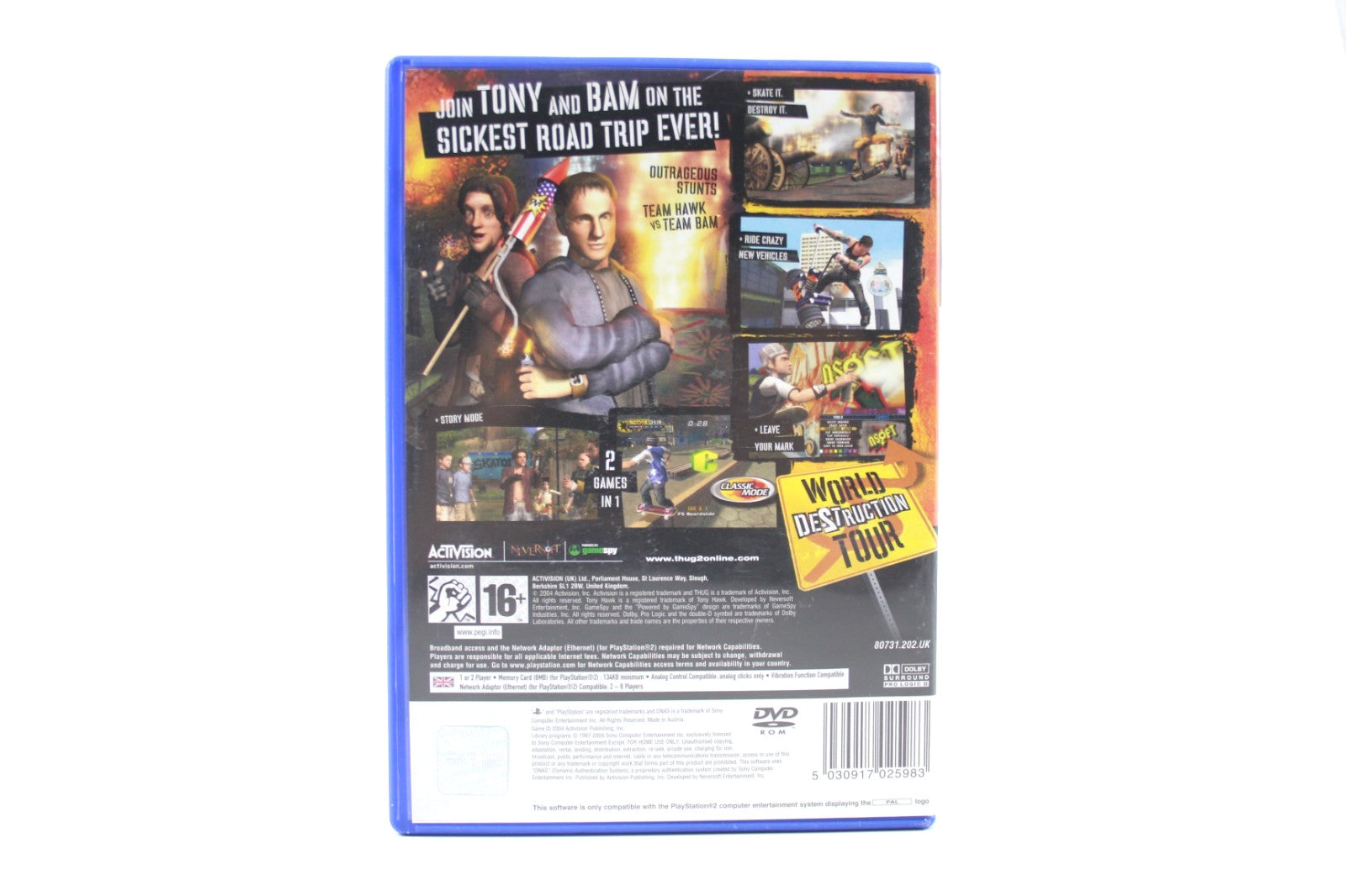 Tony Hawk's Underground 2 [BLACK LABEL] - PlayStation 2 PS2 [PAL] WITH WARRANTY