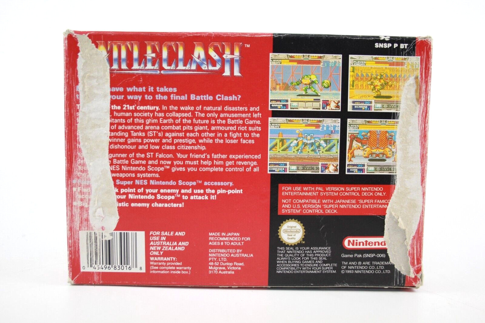 Battle Clash - Super Nintendo (SNES) [PAL] - WITH WARRANTY