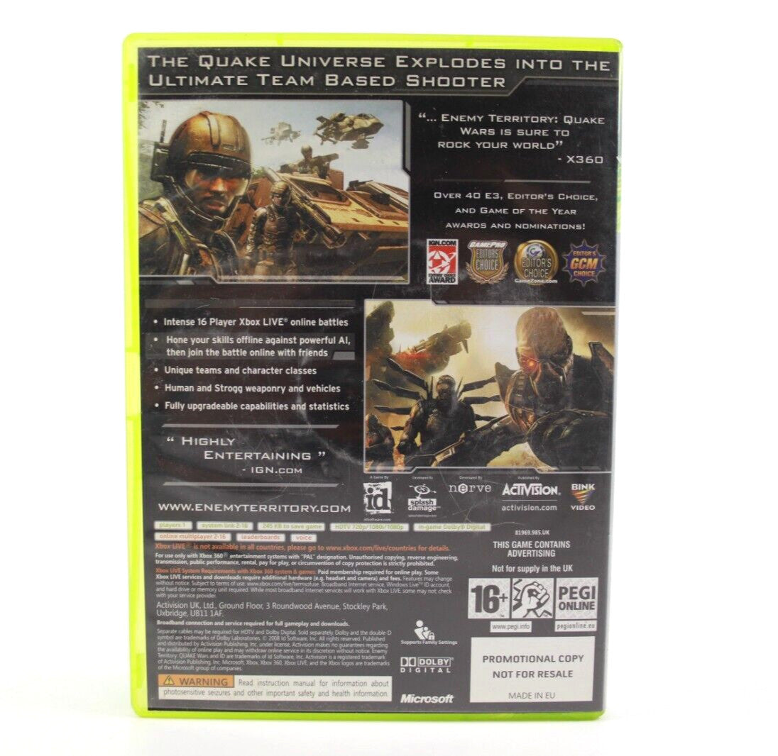 Enemy Territory Quake Wars [Promotional Copy] - Xbox 360 [PAL] - WITH WARRANTY