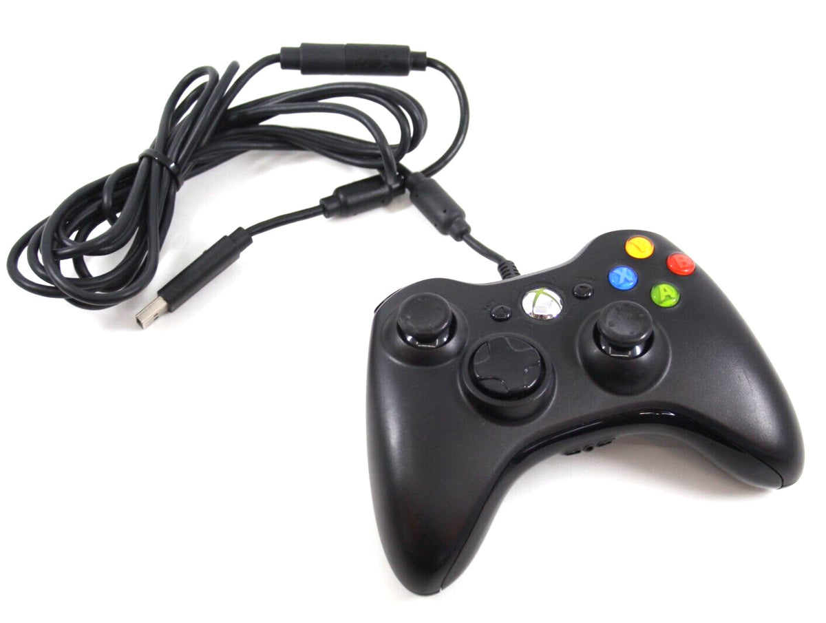 Genuine, Official Microsoft USB Wired Controller for Xbox 360/PC [Black]