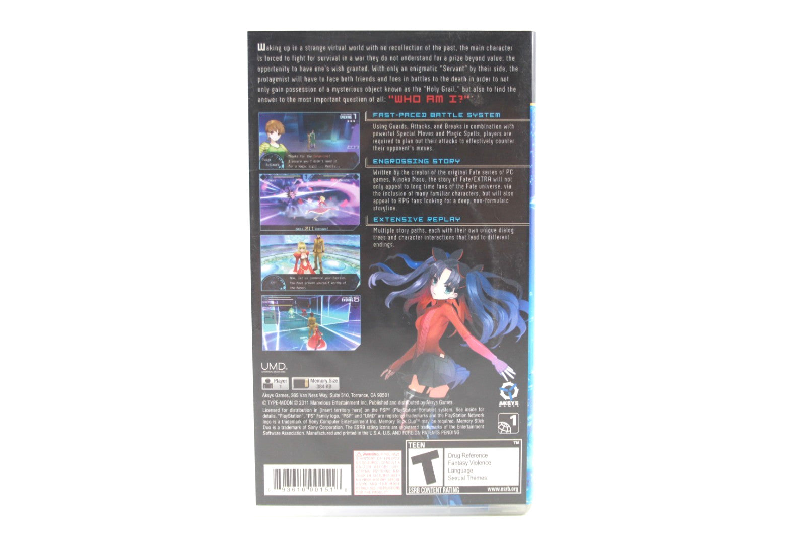 Fate/Extra - PlayStation Portable (PSP) [NTSC-U] - WITH WARRANTY