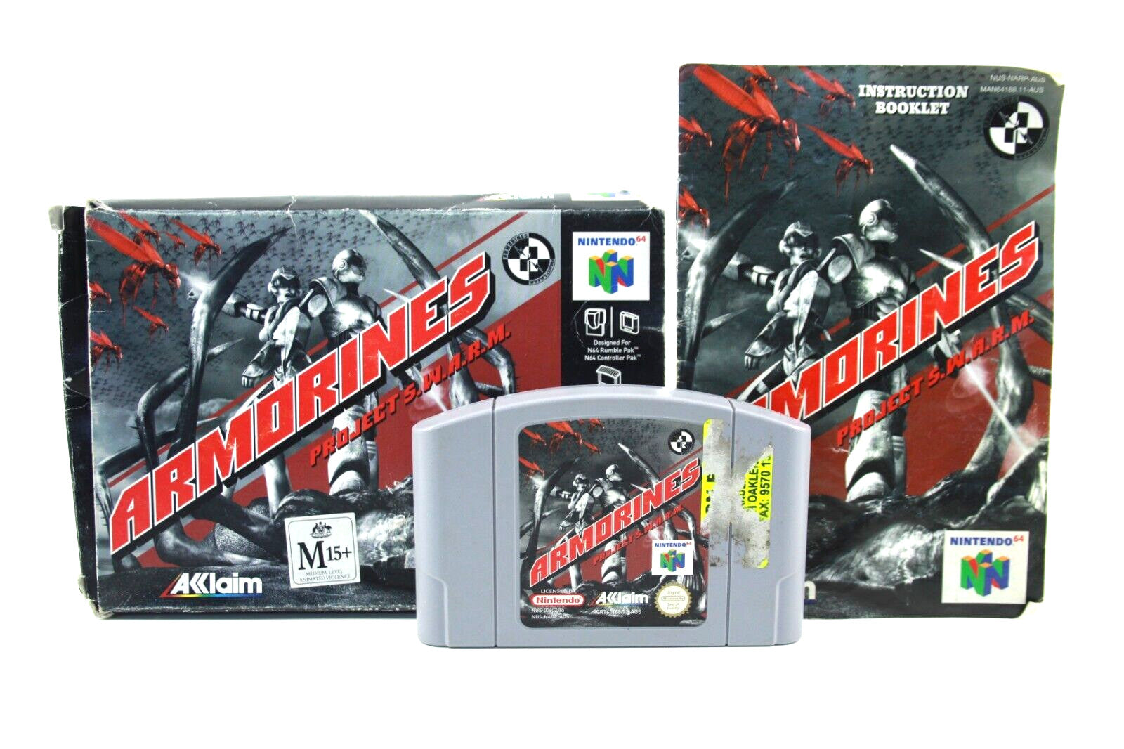 Armorines Project SWARM - Nintendo 64 (N64) - WITH WARRANTY