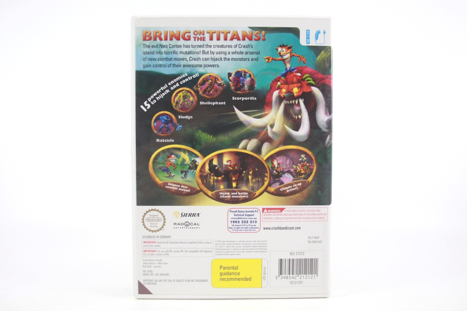 Crash of the Titans - Nintendo Wii [PAL] - WITH WARRANTY