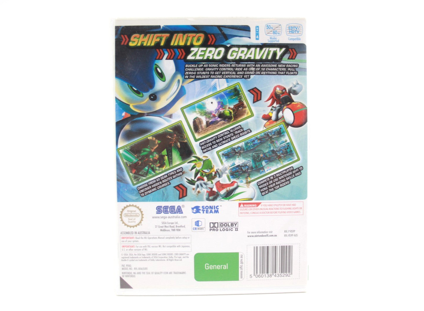 Sonic Riders Zero Gravity - Nintendo Wii [PAL] - WITH WARRANTY