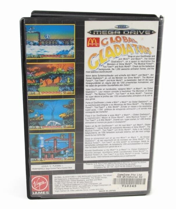 McDonalds Global Gladiators - SEGA Mega Drive [PAL] WITH WARRANTY