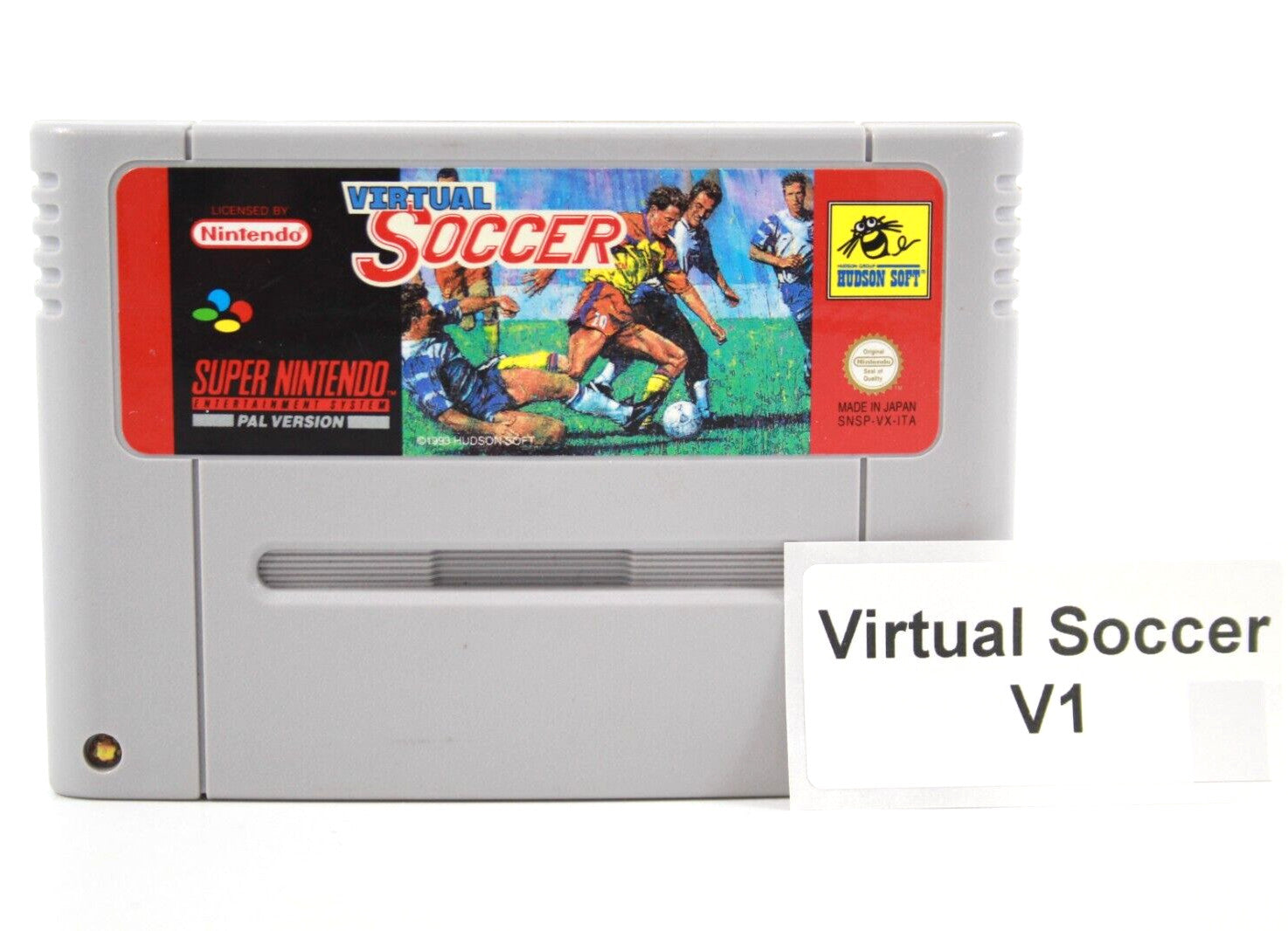 Virtual Soccer [CART ONLY] - Super Nintendo (SNES) [PAL] - WITH WARRAN