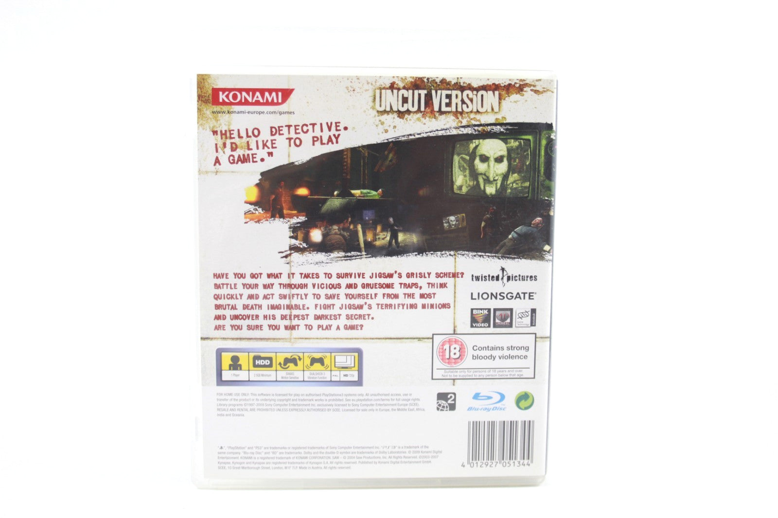 Saw - PlayStation 3 (PS3) [PAL] - WITH WARRANTY