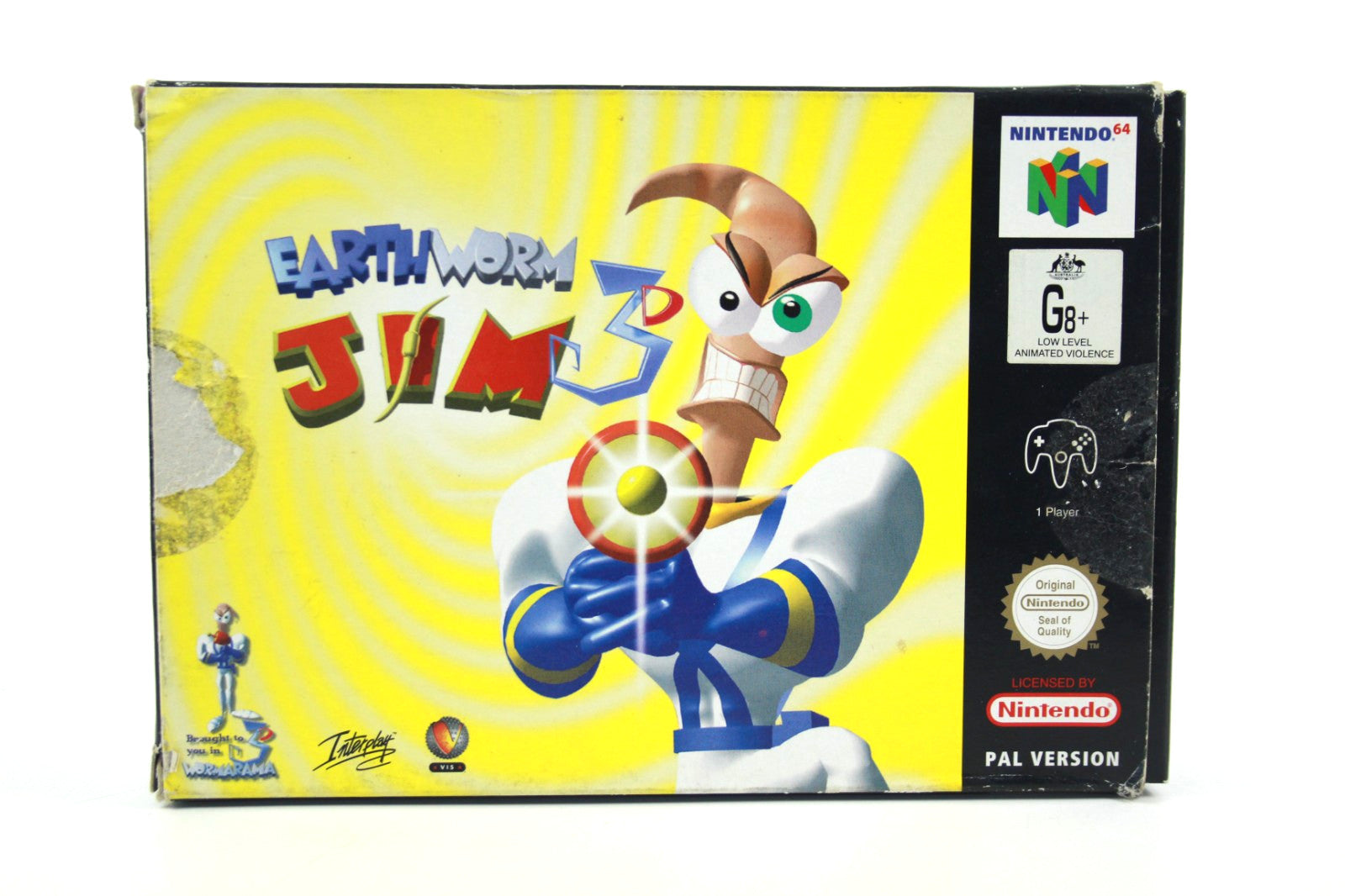 Earthworm Jim 3D - Nintendo 64 (N64) - WITH WARRANTY