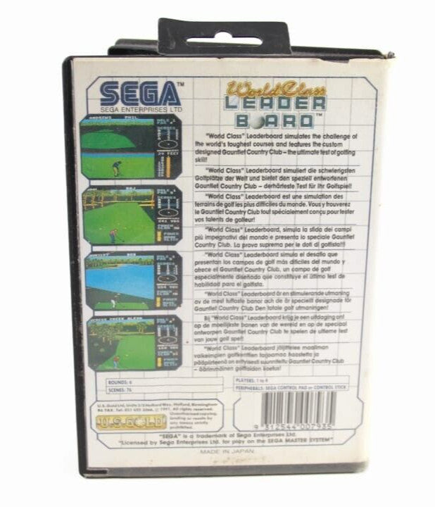 World Class Leader Board - SEGA Master System [PAL] WITH WARRANTY