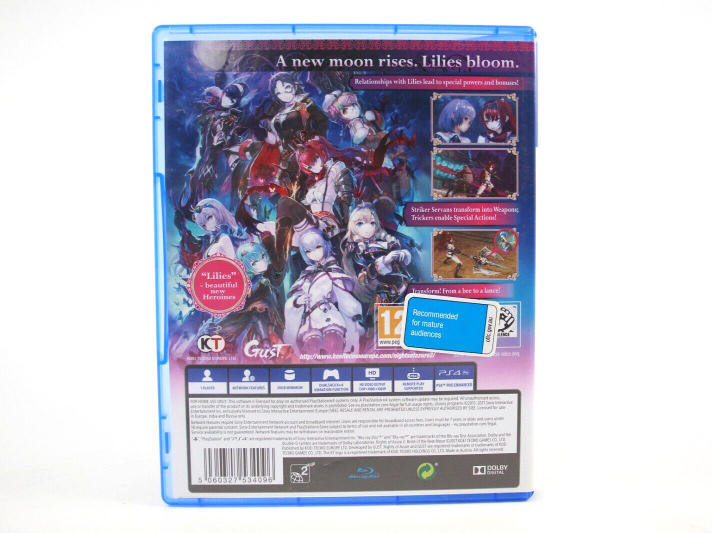 Nights of Azure 2: Bride Of The New Moon - PlayStation 4 (PS4) [PAL] - WARRANTY