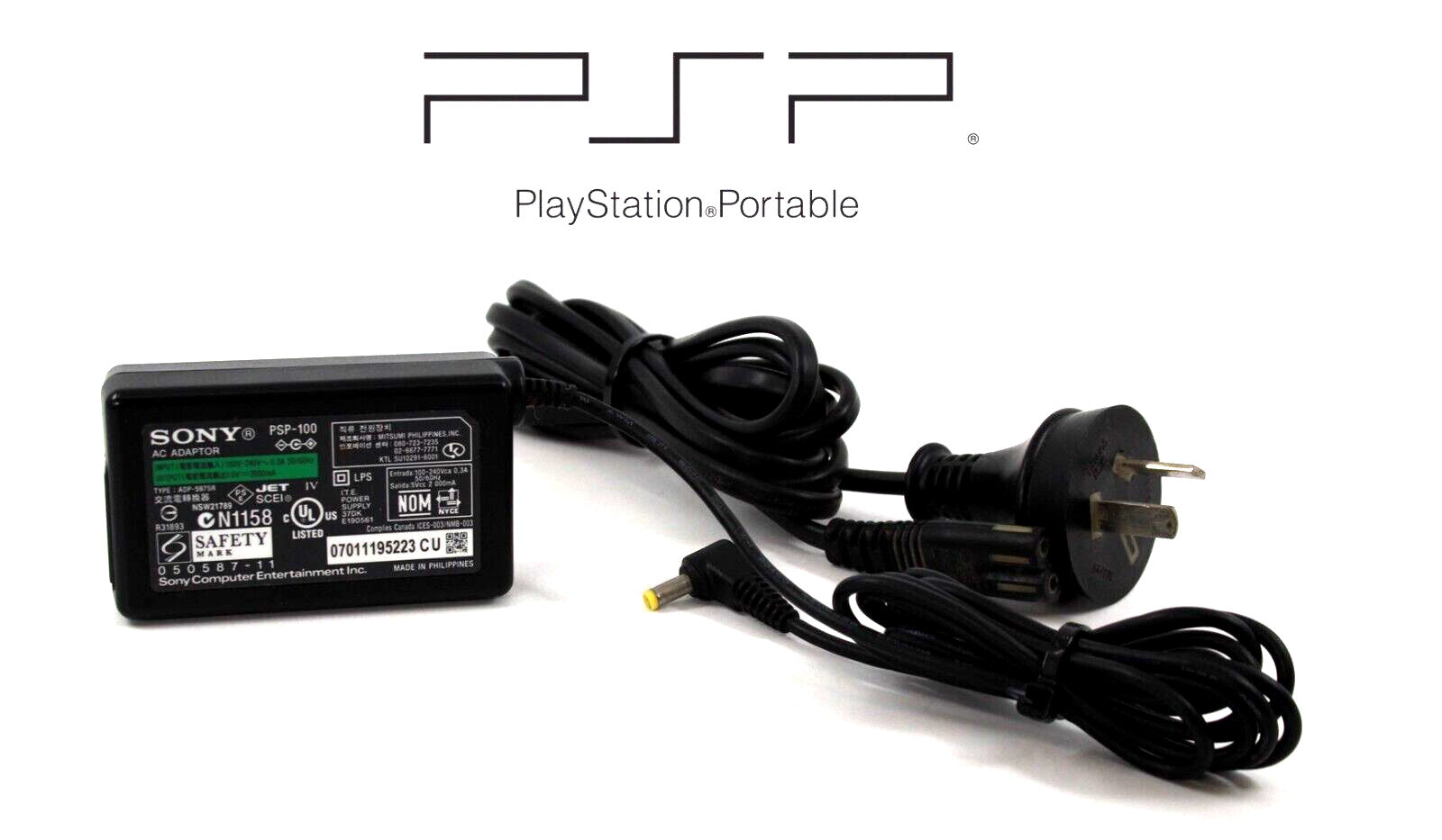 Genuine, Official Charger/AC Adapter for Sony PSP 1000 2000 3000