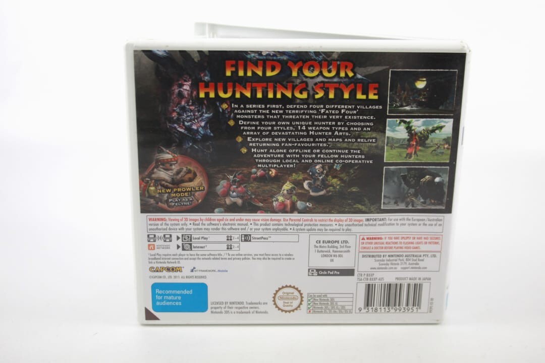 Monster Hunter Generations - Nintendo 3DS **CASE ONLY** [PAL]