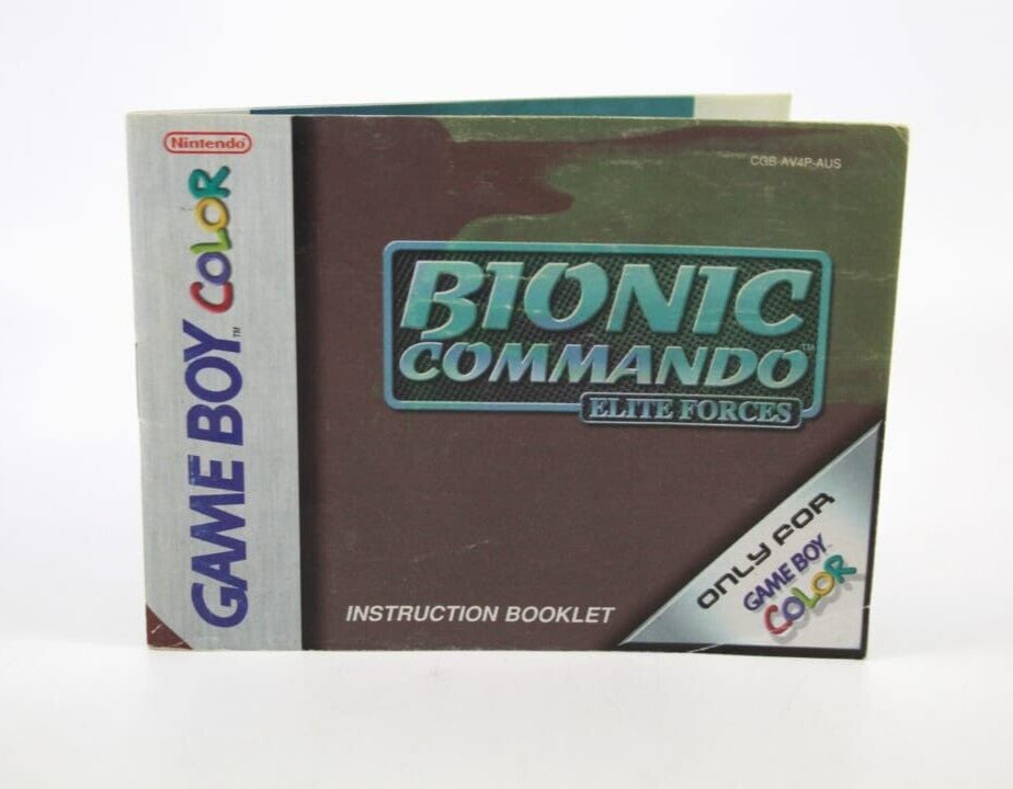 Bionic Commando - Nintendo Game Boy Color (GBC) **MANUAL ONLY**