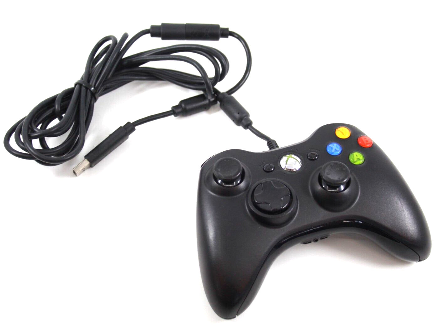 Genuine, Official Microsoft USB Wired Controller for Xbox 360/PC [Black]