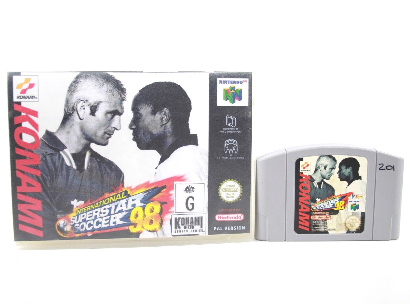 International Superstar Soccer 98 - Nintendo 64 (VHS EX Rental) - WITH WARRANTY