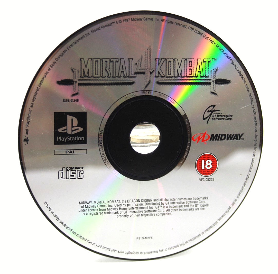 Mortal Kombat 4 [DISC ONLY] - PlayStation (PS1) [PAL] - WITH WARRANTY