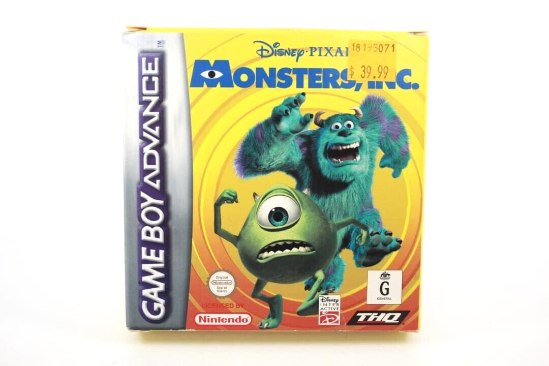 Disney/Pixar Monsters, Inc. - Nintendo Game Boy Advance (GBA) *BOX ONLY*