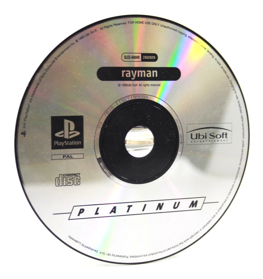 Rayman [DISC ONLY] - PlayStation 1 (PS1) [PAL] - WITH WARRANTY