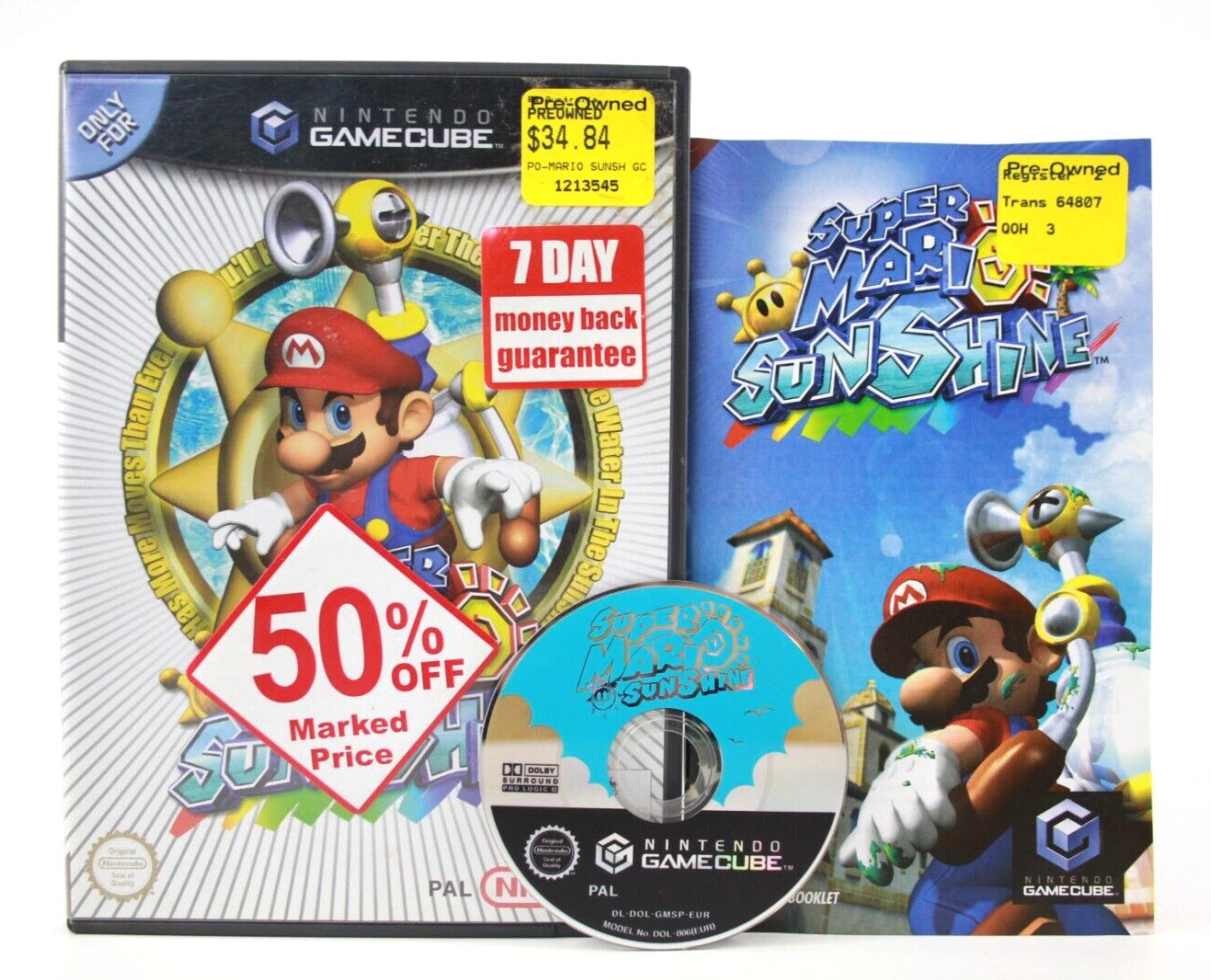 Super Mario Sunshine - Nintendo GameCube [PAL] - WITH WARRANTY