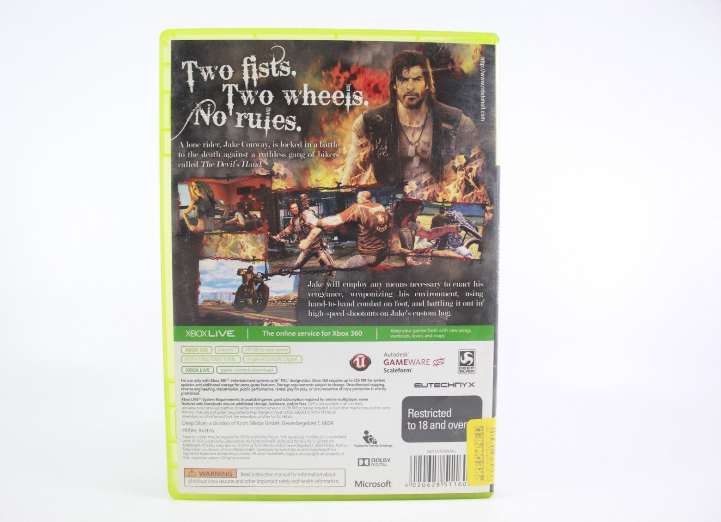 Ride to Hell Retribution - Xbox 360 [PAL] - WITH WARRANTY